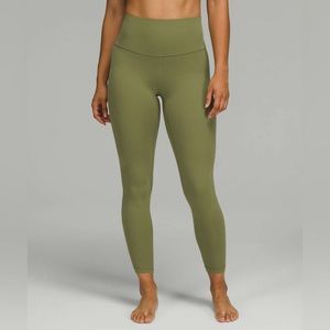 NWT lululemon 🍋 align pant high rise 25 size 12 olive green bronze leggings